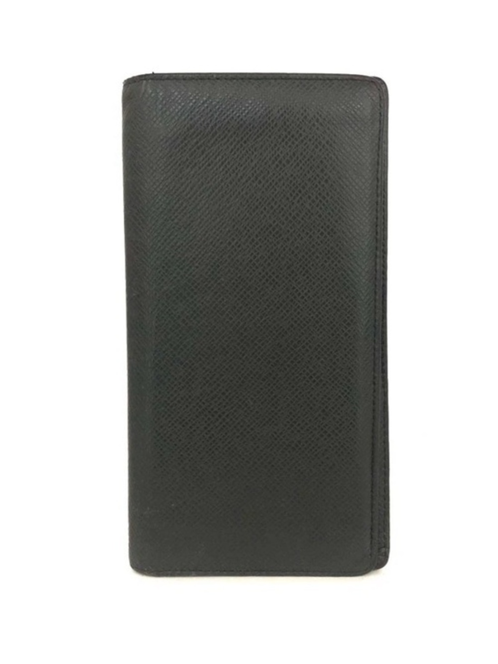 Louis Vuitton Brazza Wallet Black Taïga Leather Long Wallet